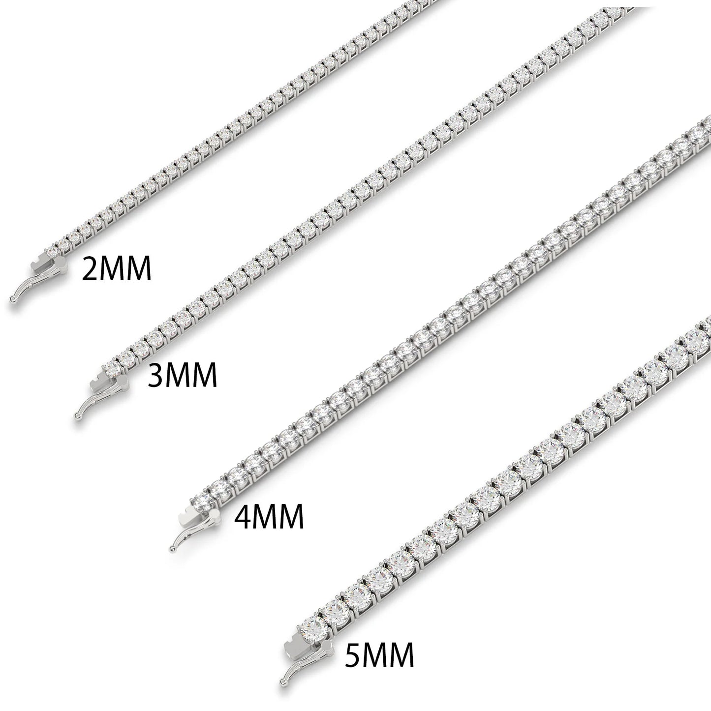 Tennis Crystal Bracelet 4mm