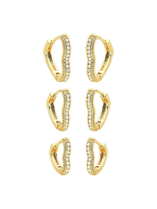 Trio Earring Heart